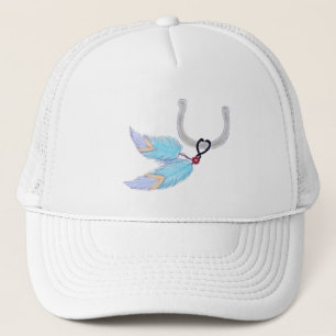 Casquette Horseshoe Blue Feathers