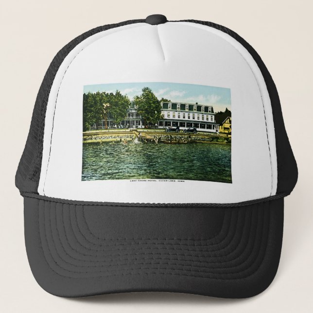 Casquette Hôtel de rivage de lac, lac clair, Iowa (Devant)