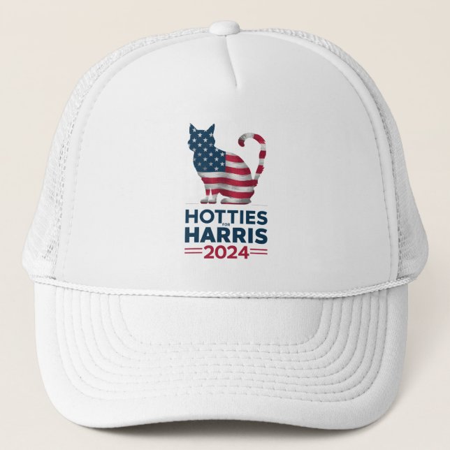 Casquette Hotties For Harris 2024 Cat Ladies Kamala Harris (Devant)