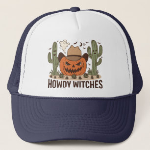 Casquette Howdy Witches Halloween Western Design
