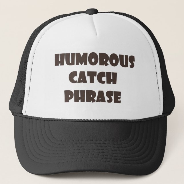 Casquette humoristique de camionneur de phase de (Devant)