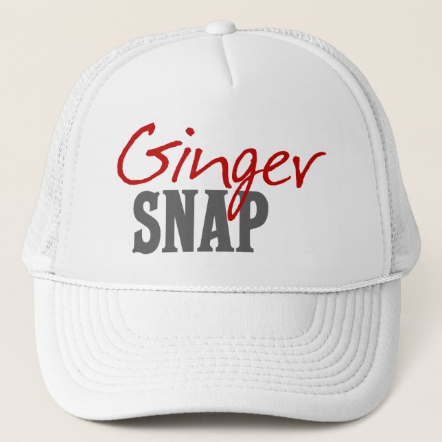 Casquette Humour à tête rouge - Accrochage à gingembre (Devant)