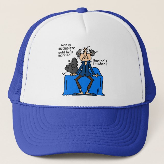 Casquette Humour alors fini inachevé de mariage (Devant)