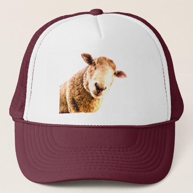 Casquette Humour animal de ferme de moutons amusant (Devant)