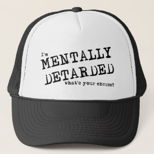 Casquette Humour de Chapeau Drôle pour Handicapés Mentaux