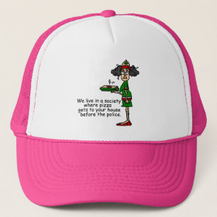 Casquette Humour de livraison de pizza