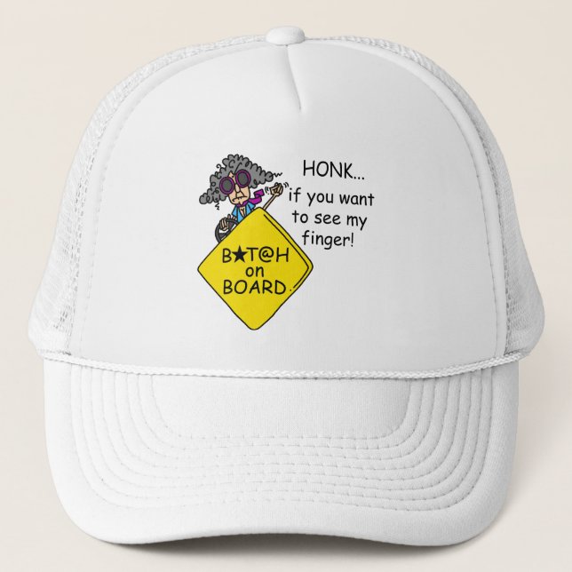 Casquette Humour de rage de route (Devant)