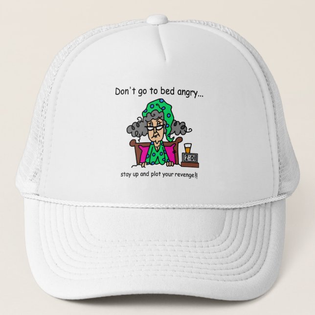 Casquette Humour heure du coucher (Devant)