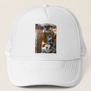 Casquette Humour Japonais - Chien tirant des culottes vers l