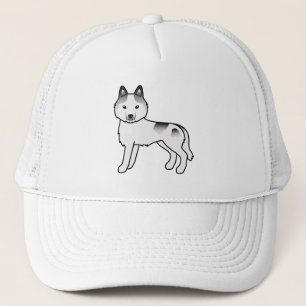 Casquette Husky Sibérien Pie Gris Chien de Dessin Animé Mign