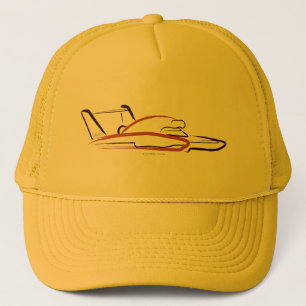 Casquette Hydroplane 01 Sable sur Jaune