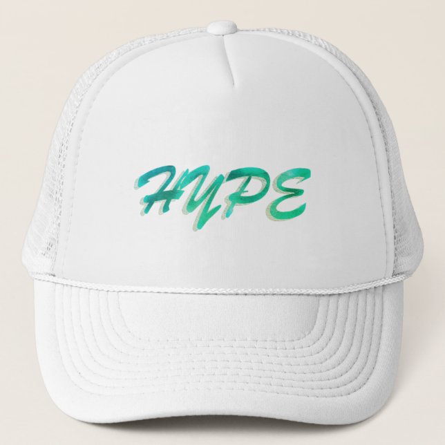 Casquette Hype verte et blanche (Devant)