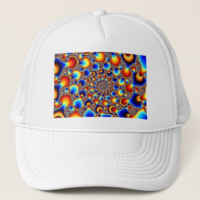 Casquette Hypn0sis - Art fractal (Devant)