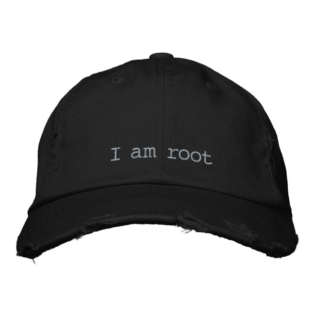 casquette 'I am root' (Devant)