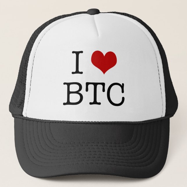 Casquette I coeur Bitcoin (Devant)