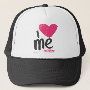 Casquette I coeur je magenta