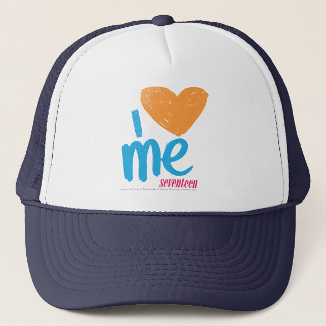 Casquette I coeur j'orange/Aqua (Devant)