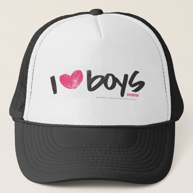 Casquette I garçons de coeur magenta (Devant)