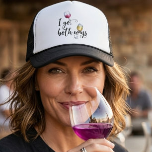 Casquette I go Both Ways Red White Wine Lover