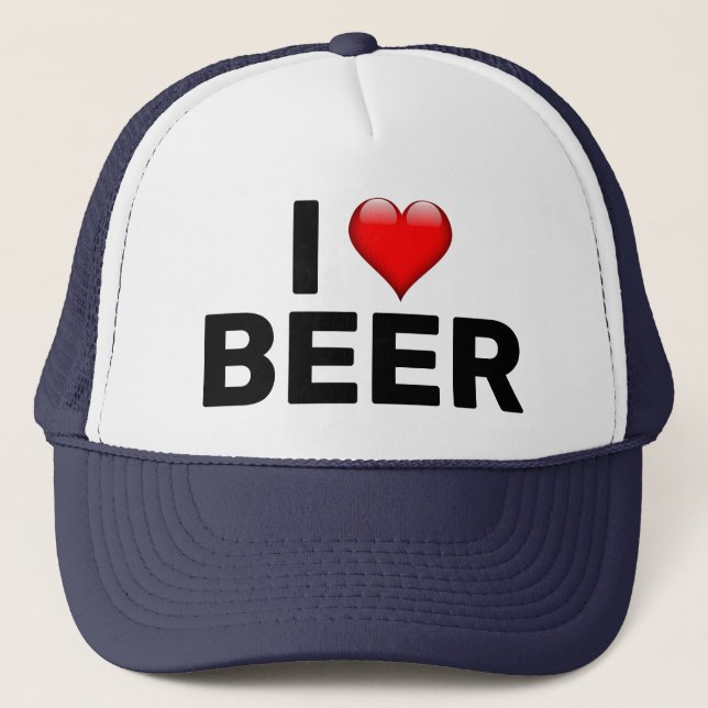Casquette I Heart Beer (Devant)