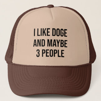 CASQUETTE I LIKE DOGE  AND MAYBE 3 PEOPLE