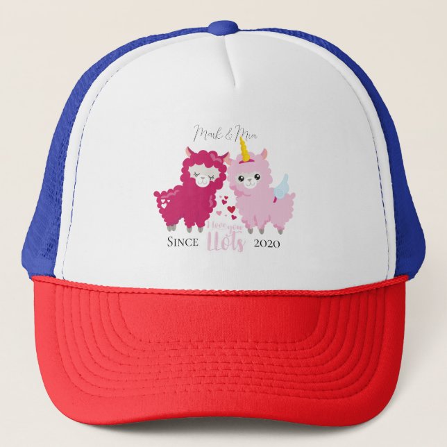 Casquette I Lots You Llama Customisé Cadeau Lui (Devant)