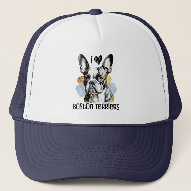 Casquette I Love Boston Terriers (Devant)