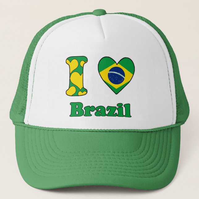 Casquette I love Brazil (Devant)