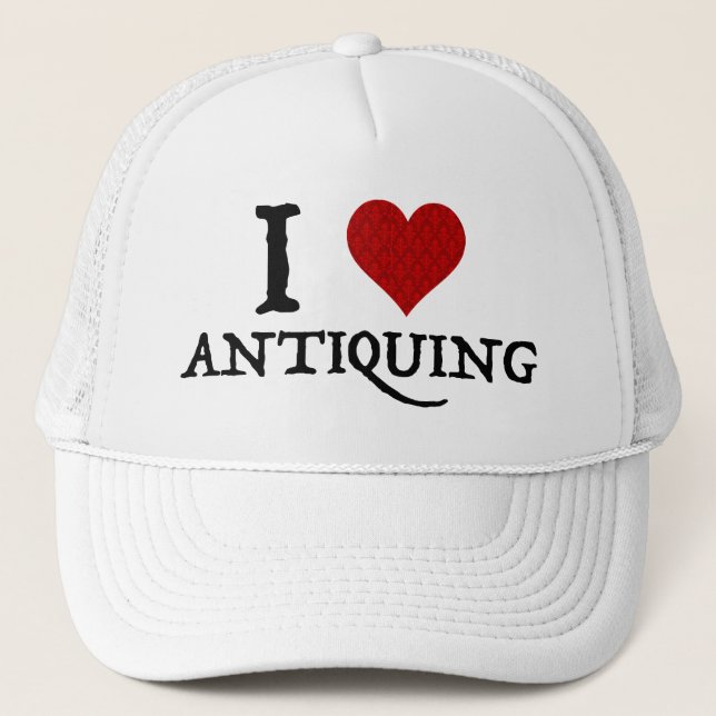 Casquette I Love (Coeur) Antiquité (Devant)