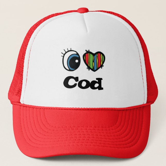 Casquette I Love (Coeur) Cod (Devant)