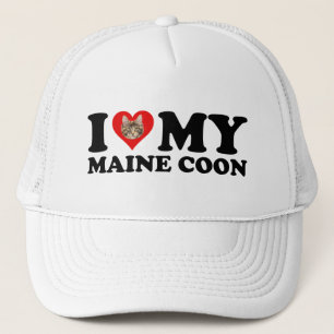 Casquette I Love (Coeur) My Maine Coon