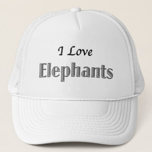 Casquette I Love Elephants
