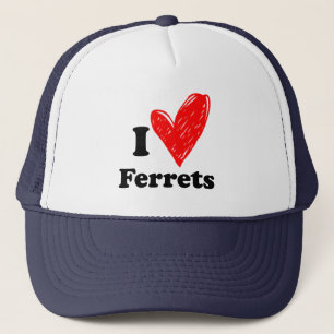 Casquette I love Ferrets