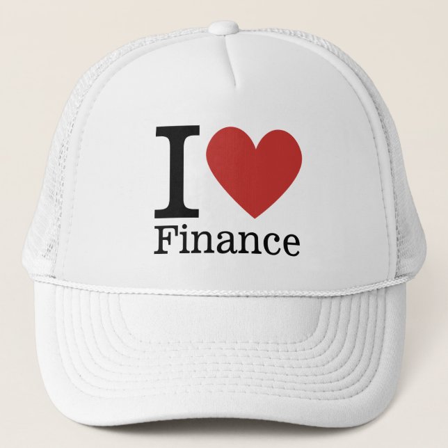 Casquette I ❤️ Love Finance - Département des Finances - (Devant)
