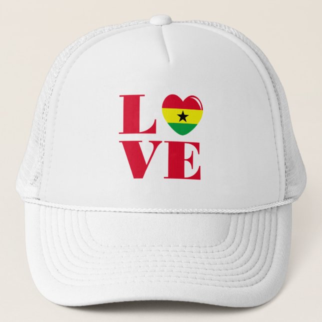 Casquette I love Ghana (Devant)