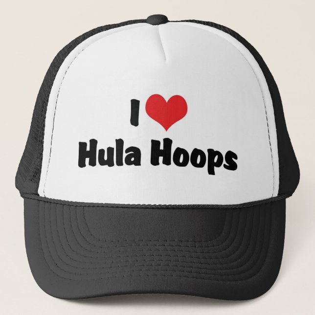 Casquette I Love Heart Hula Hoops - Hula Hoop Lover des anné (Devant)