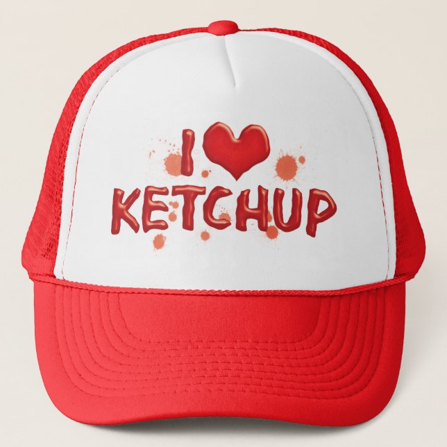 Casquette I Love Heart Ketchup - Catsup Lover (Devant)