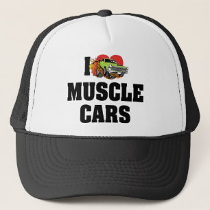 Casquette I Love Heart Muscle Cars - Muscle Car Lover