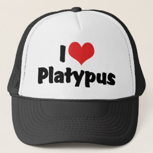 Casquette I Love Heart Platypus