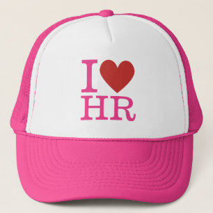 Casquette I ❤️ Love HR (Département RH) PERSONNALISABLE 