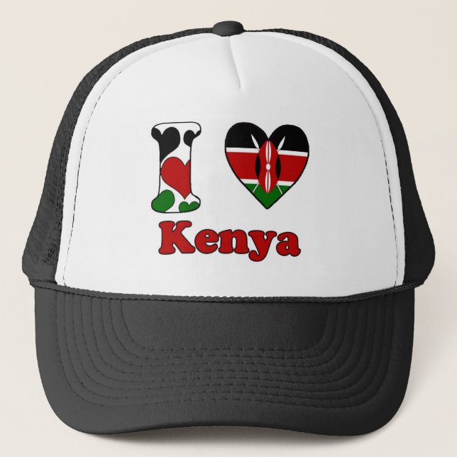Casquette I love Kenya (Devant)