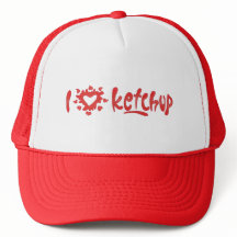I Love Ketchup Trucker Chapeau