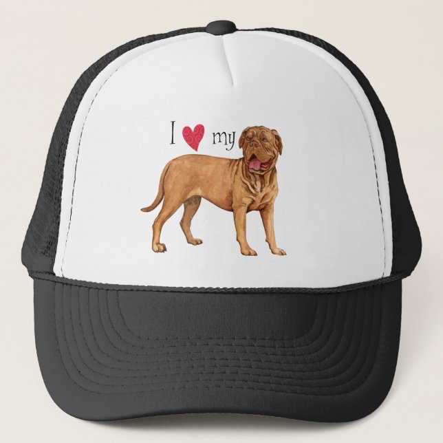 Casquette I Love my Dogue de Bordeaux (Devant)