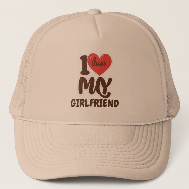 Casquette "I Love My Girlfriend".custom (Devant)