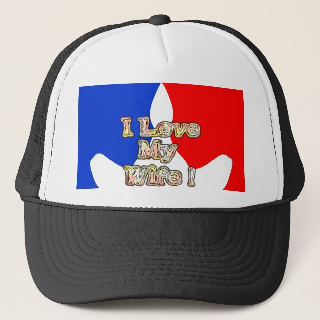 Casquette "I Love My Wife" Imprimer (Devant)
