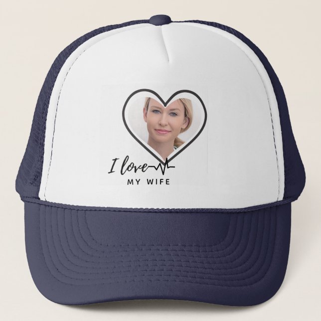 Casquette I Love My Wife PHOTO Don - Meilleur Ami Personnali (Devant)