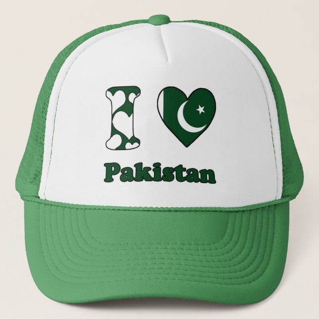 Casquette I love Pakistan (Devant)