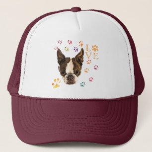 Casquette I Love Pets - Joli Chiot - Traces colorées Dessin