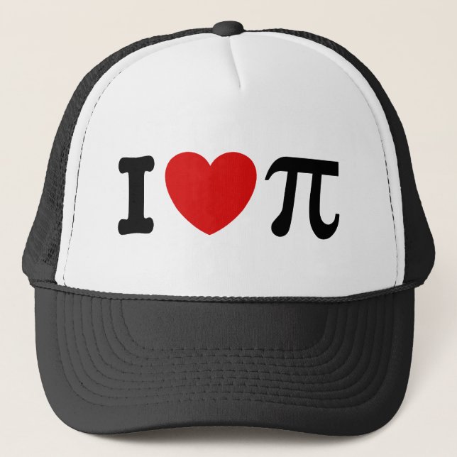 Casquette I Love PI (Devant)