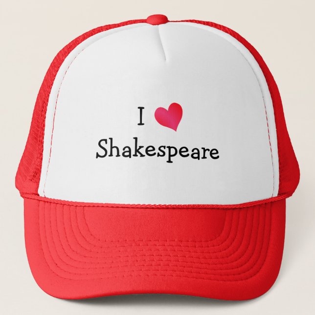 Casquette I Love Shakespeare (Devant)